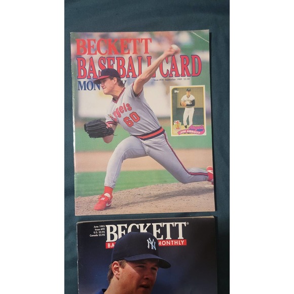 Vtg Jim Abbott Beckett Baseball Magazine Bundle (2) - Picture 3 of 6